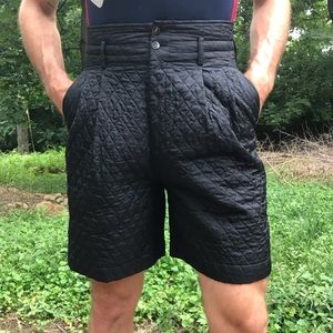 Comme des Garçons quilted high waist shorts